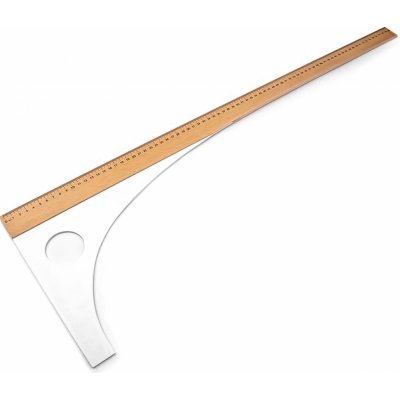 VTC Příložník / pravítko krejčovské na látky, bílá, jednostranný, škála 80cm – Zboží Dáma