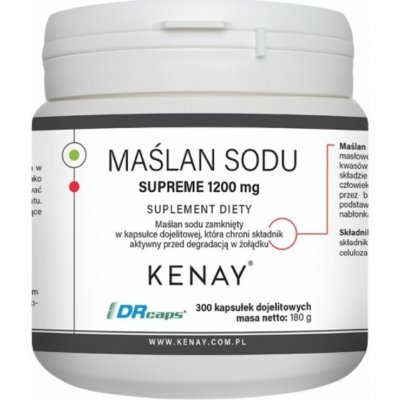 Kenay Butyrát sodný Supreme 1200 mg 300 kapslí – Hledejceny.cz
