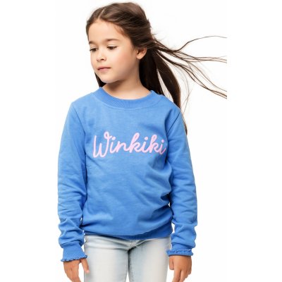 Winkiki Kids Wear Dívčí mikina Smile modrá
