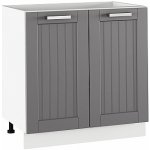 Kondela Spodní skříňka, tmavě šedá/bílá, JULIA TYP 60 – Zbozi.Blesk.cz