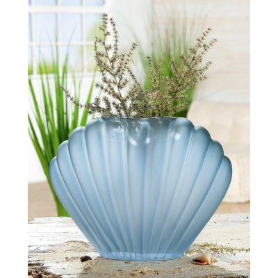 Gilde Skleněná váza Light Blue "Muschel" – Hledejceny.cz