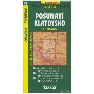 Mapa SHOCART č. 032 Pošumaví, Klatovsko - turistická 1 : 50 000 – Zboží Mobilmania