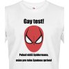 Pánské Tričko Bezvatriko vtipné tričko Gay test bílá