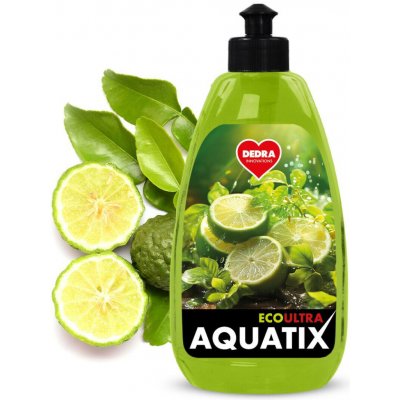 DEDRA Rostlinný koncentrát na nádobí, BERGAMOT & LEMON, ECOultra AQUATIX 500 ml – Zbozi.Blesk.cz