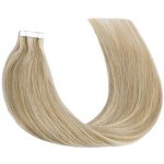 Vlasové PU pásky tape in na prodlužování vlasů 30cm balayage 18/60 nejsvětlejší hnědá / platina – Zbozi.Blesk.cz