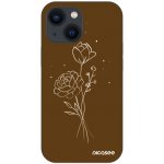 Picasee Fashion Case pro Apple iPhone 13 mini - Brown flowers – Hledejceny.cz