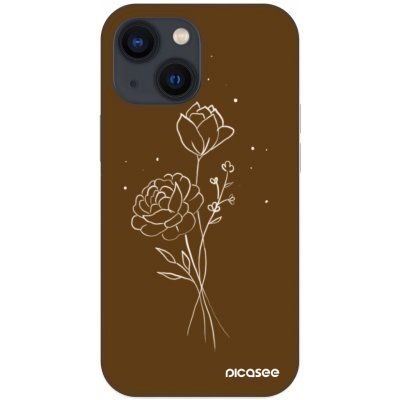 Picasee Fashion Case pro Apple iPhone 13 mini - Brown flowers – Hledejceny.cz