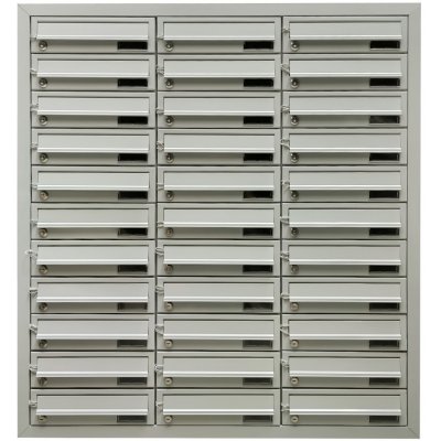 3MH s.r.o. Poštovní schránka MB 01-300x90x370 v sestavě pro zazdění Barva: RAL 9006 stříbrná – Hledejceny.cz