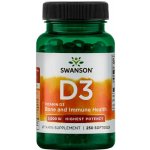 Swanson Vitamin D3 5000 IU Vyšší účinnost 250 softgel kapslí – Sleviste.cz
