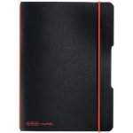 Herlitz sešit flex A5 čtverečkovaný PP černý – Zboží Mobilmania