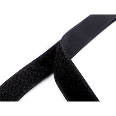 Suchý zip háček + plyš šíře 20 mm, velké, 2 černá – Zboží Mobilmania