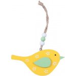 UNIPAP závěs ptáček 12cm dřevo žlutý 2221749 – Hledejceny.cz
