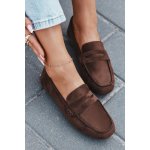 Boto Loafersy Mokasyny Dámské Ploché Tmavě Zelené Soreline černá hnědá – Zboží Dáma