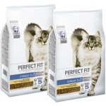 Perfect Fit suché kompletní krmivo pro dospělé kočky bohaté na kuřecí maso 2 x 7 kg – Hledejceny.cz