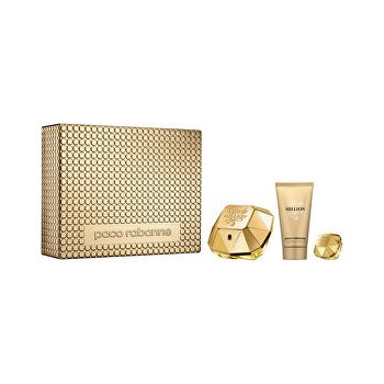 Paco Rabanne Lady Million EDP 50 ml + tělové mléko 75 ml + EDP 6 ml dárková sada