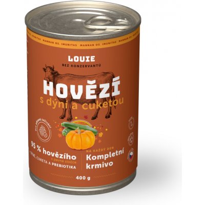 Louie Hovězí s dýní cuketou a prebiotiky 400 g – Hledejceny.cz