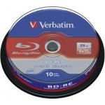 Verbatim BD-RE 25GB 2x, spindle 10ks (43694) – Zbozi.Blesk.cz