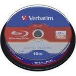 Verbatim BD-RE 25GB 2x, spindle 10ks (43694) – Zboží Živě