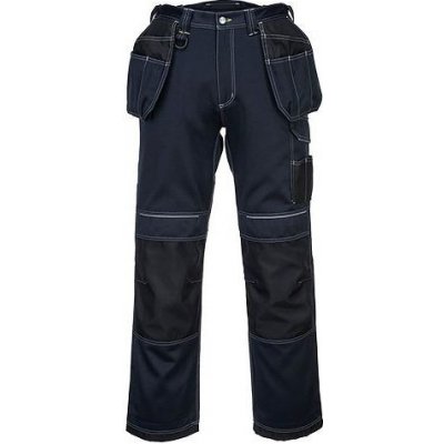 Portwest Pracovní kalhoty PW3 Holster černá/modrá normální 89616