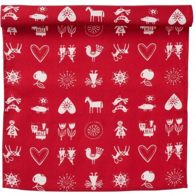 Klippan Běhoun na stůl Lotta´s Christmas red 45x150 – Zbozi.Blesk.cz
