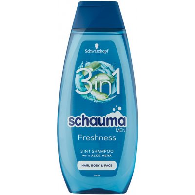 Schauma Men šampon 3v1 Sea minerals+ aloe vera 400 ml – Zboží Mobilmania