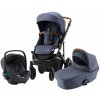 Kočárek Briax Set Smile III + korba + autosedačka Baby Safe 3 i-Size 2022 Indigo Blue