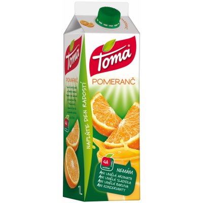 Toma pomeranč 100% 1l