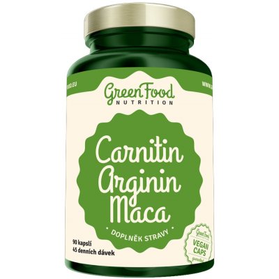 GreenFood Carnitin Arginin Maca vegan 90 tablet – Hledejceny.cz