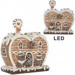 Perníková LED chaloupka Gingerbread Cotti - 18*10*19 cm - Clayre & Eef – Hledejceny.cz