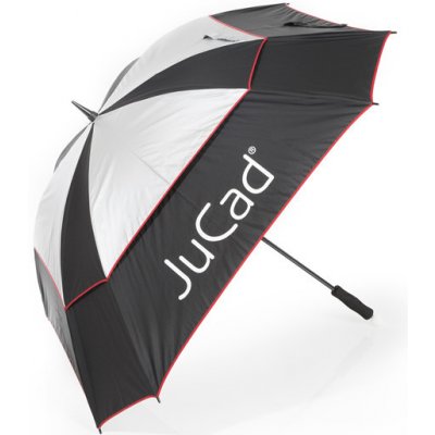 JuCad umbrella Windproof černá/stříbrná – Zboží Dáma