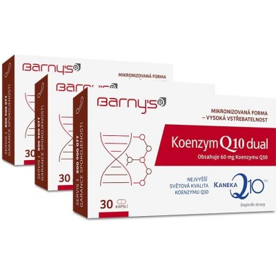 Barny`s Koenzym Q10 dual 3 x 30 kapslí – Zboží Mobilmania