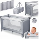 Ricokids Cestovní postýlka 125 x 65 x 78 cm RK-240 šedá – Sleviste.cz