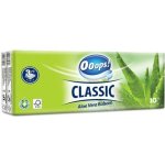 Ooops! Classic papírové kapesníčky aloe vera 3-vrstvé 10x10 ks