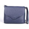 Kabelka Vera Pelle malá kožená modrá crossbody kabelka no. 61