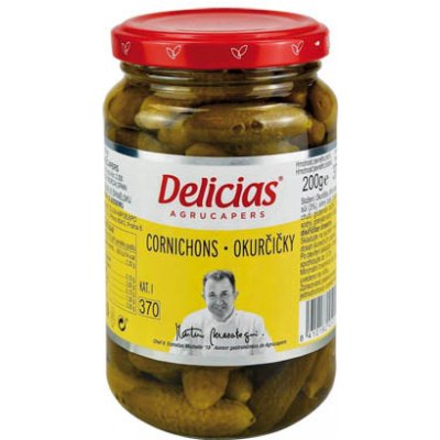 Delicias Okurky Cornichons 370 g – Hledejceny.cz
