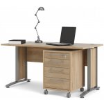 Nábytek Falco Psací stůl Office 80400/35 dub sonoma/silver grey – Sleviste.cz