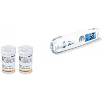 Beurer SET GL 50 bílý 1x glukometr + 50x testovacích proužků – Zboží Dáma