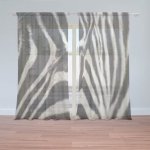 Sablio Záclony Detail zebra: 2ks 150x250cm – Hledejceny.cz
