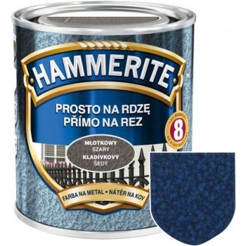 Akzo Nobel Hammerite přímo na rez, 0,70l, kladívkový tmavě modrý