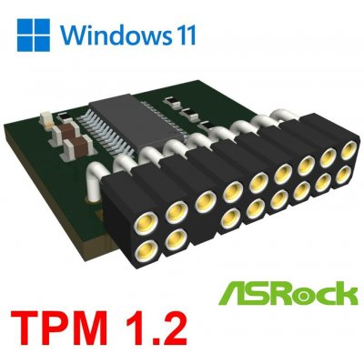IAX (C-101) ASROCK C-modul special TPM 1.2 var:LPC pin:18pin pro Win11 – Zboží Živě
