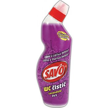 Savo WC 3v1 gel tekutý čistič Levandule 750 ml