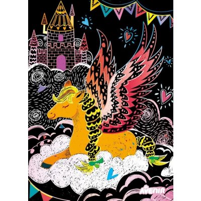 Škrabací obrázky 4 ks Pegas – Zboží Dáma