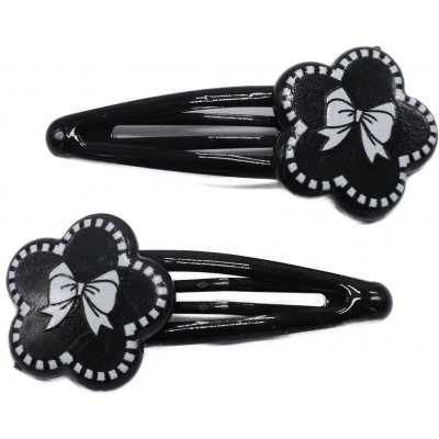 Sponky na vlasy s květem, 2 ks Barva: černá – Hledejceny.cz