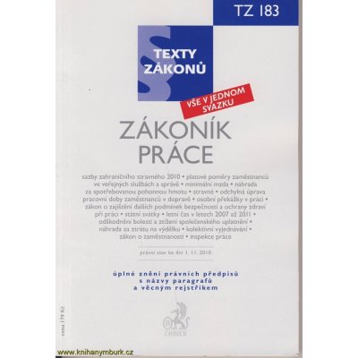 Zákoník práce - texty zákonů /183/