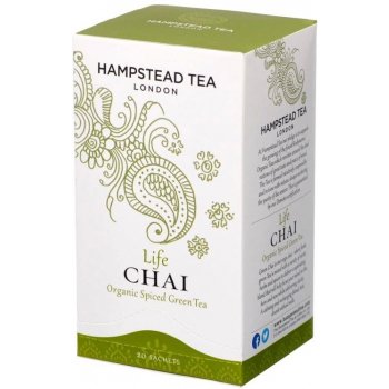 Hampstead Tea London BIO Chai zelený čaj s orientálním kořením 20 ks