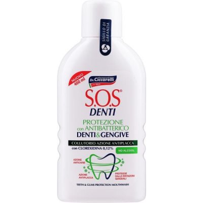 S.O.S. Denti Teeth Protection s chlorhexidinem 0,12% 400 ml – Hledejceny.cz