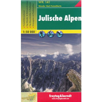 Turistická mapa F&amp B 141 Julské Alpy