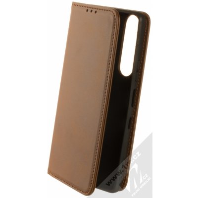 Pouzdro 1Mcz Smooth Magnetic Book Sony Xperia 1 III hnědé – Zboží Mobilmania