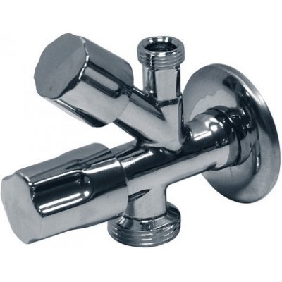 kombinovaný rohový ventil 1/2" x 3/8" x 3/4" s funkcí zpět.ventilu – Zboží Dáma