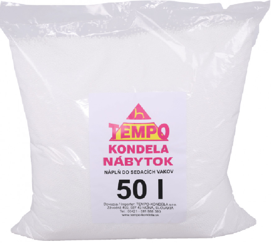 Kondela Náplň do sedacích vaků EPS polystyrénové kuličky balení 50 l